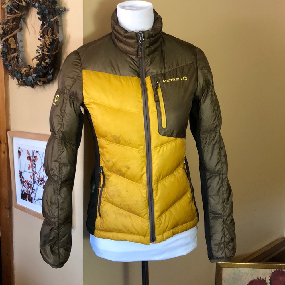 MERRELL size Small Puffer Goose Down Stretch-side